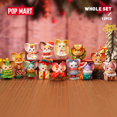 POP MAR Yoki Christmas Series Series Mystery Box 1PC/12PCS Blind Box Action Figure Cute Toy  Ho HoVerra