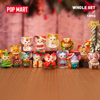 POP MAR Yoki Christmas Series Series Mystery Box 1PC/12PCS Blind Box Action Figure Cute Toy  Ho HoVerra
