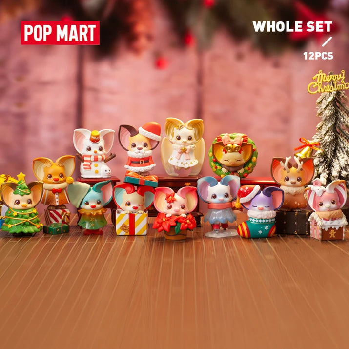 POP MAR Yoki Christmas Series Series Mystery Box 1PC/12PCS Blind Box Action Figure Cute Toy  Ho HoVerra