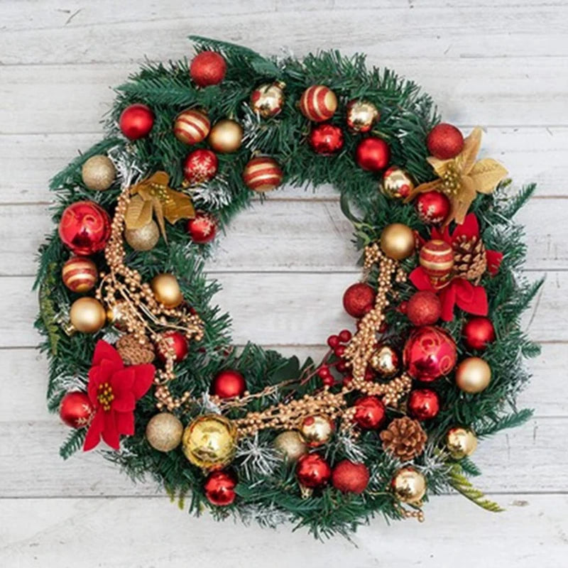 50Pcs/box Christmas Tree Balls Ornament Red Gold Hanging Bauble Pendant 2025 Christmas Decoration for Home 2026 New Year Gifts  Ho HoVerra