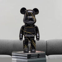 27cm/10Inches Graffiti Bear Figurine Home Decor Animal Abstract Ornament Storage Money Jar Modern Room Sculpture Table Decor  Ho HoVerra