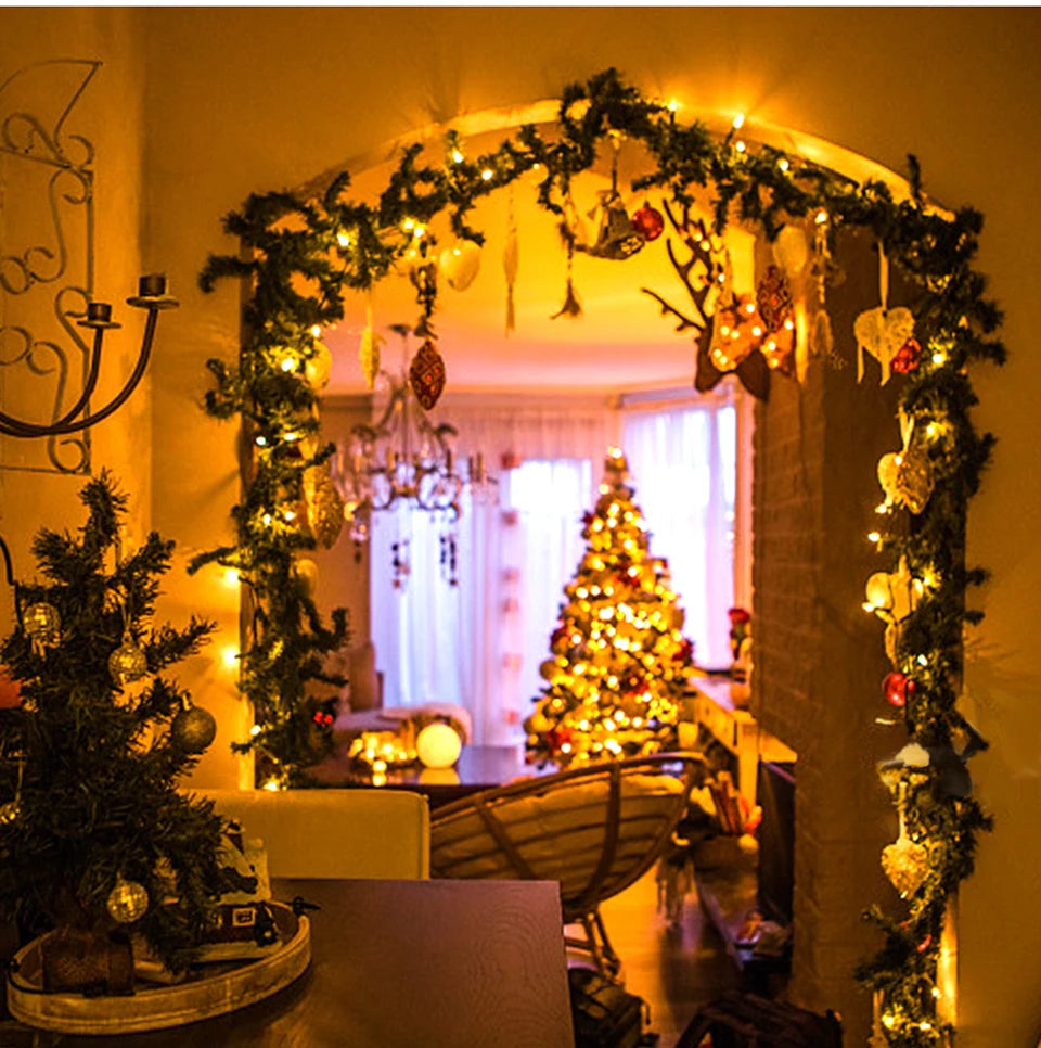 10M-100M Fairy Lights LED String Garland Christmas Light Waterproof Outdoor Indoor For Tree Street Wedding Party 2024 Decoration  Ho HoVerra