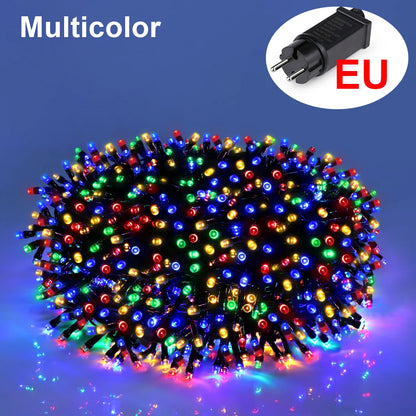 10M-100M Fairy Lights LED String Garland Christmas Light Waterproof Outdoor Indoor For Tree Street Wedding Party 2024 Decoration  Ho HoVerra