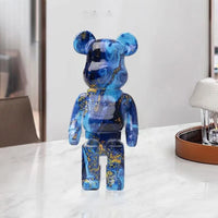 27cm/10Inches Graffiti Bear Figurine Home Decor Animal Abstract Ornament Storage Money Jar Modern Room Sculpture Table Decor  Ho HoVerra