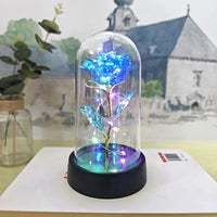 Artificial Rose Flowers Valentines Day Gift for Girlfriend Eternal Rose LED Light Foil Flower Wedding Decor Christmas Gifts  Ho HoVerra