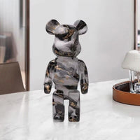 27cm/10Inches Graffiti Bear Figurine Home Decor Animal Abstract Ornament Storage Money Jar Modern Room Sculpture Table Decor  Ho HoVerra