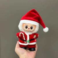 Doll Clothes For 15-17CM Labubu Clothing Merry Christmas Hat Scarf Elk Snowman Set Mini Plush Doll Accessory New Year Dress Gift  Ho HoVerra