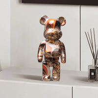 27cm/10Inches Graffiti Bear Figurine Home Decor Animal Abstract Ornament Storage Money Jar Modern Room Sculpture Table Decor  Ho HoVerra