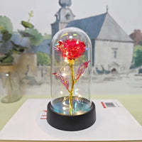 Artificial Rose Flowers Valentines Day Gift for Girlfriend Eternal Rose LED Light Foil Flower Wedding Decor Christmas Gifts  Ho HoVerra
